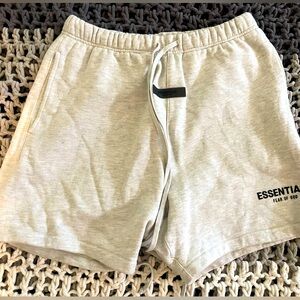 Essentials- Fear of God sweat shorts- Men’s size S; Worn- Like new
